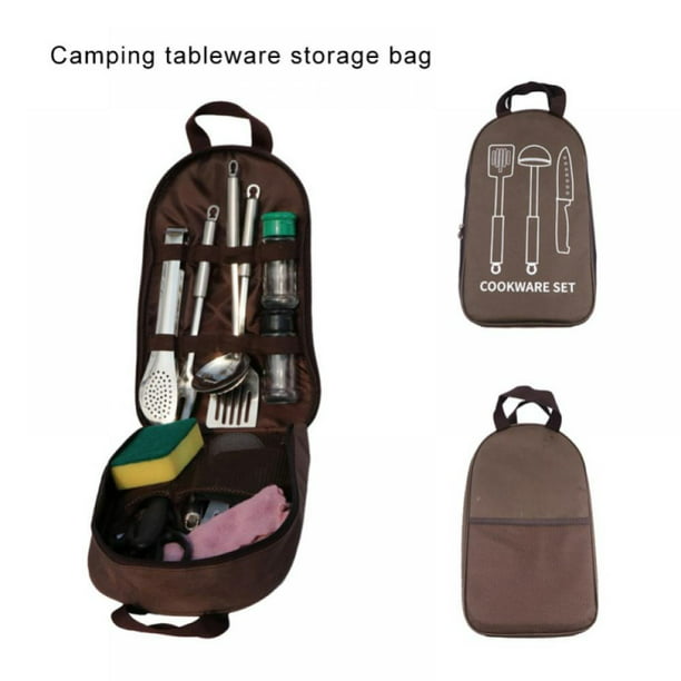Portable Outdoor Camping Storage Bag Kitchen Cookware Organizer Picnic Traveling